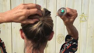 Tuto chignon facile et rapide cheveux milong et fins [upl. by Reisman]