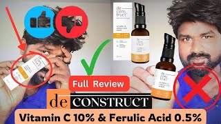 Deconstruct Vitamin C Serum For Glowing Skin 10 Vitamin C  05 Ferulic Acid Water Based Serum [upl. by Esilenna]