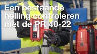 Een bestaande helling controleren met de nieuwe roterende laser PR 4022 [upl. by Anastase]