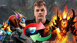 АЙСБЕРГ НА SHADOW FIEND СВАПНУЛСЯ НА СЛАРКА ПРАНК ОТ Sensibility  DOTA 2 ICEBERG [upl. by Ahseenat630]