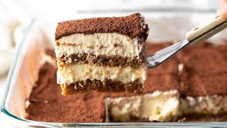 TIRAMISU ORIGINAL RECIPE  Receta origjinale super e thjeshte [upl. by Eirrot]