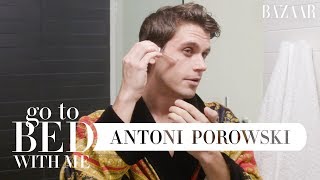 Queer Eyes Antoni Porowskis Nighttime Skincare Routine  Go To Bed With Me  Harpers BAZAAR [upl. by Tami]