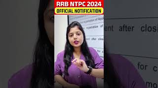 RRB NTPC 2024  OFFICIAL NOTIFICATION OUT 2024  RRB NTPC NEW VACANCY  shorts rrbntpc rrb [upl. by Lefkowitz]