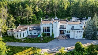 I Found An ABANDONED 20000000 Castle Mansion In The Woods With EVERYTHING Left Behind [upl. by Hannala]