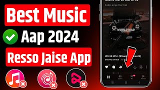 😍 best music app 2024  resso jaisa dusra app 2024  best music app for android  best song app [upl. by Barbur]