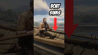 Boat sinks in rdr 2 rdr2 shorts [upl. by Ecital]