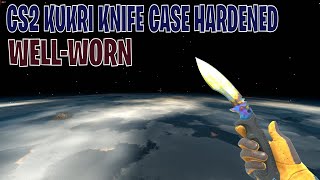 Kukri Knife Case Hardened WellWorn  CS2 Skin Showcase 574 [upl. by Adrial]