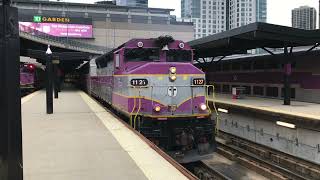 MBTA Commuter Rail Trains at North Station [upl. by Vince]