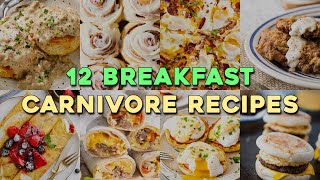 12 Breakfast Recipes for the Carnivore Diet [upl. by Esiuole]