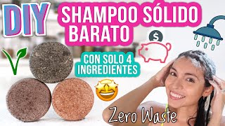 SHAMPOO SÓLIDO DIY  SOLO 4 INGREDIENTES  FÁCIL VEGANO  Mixi [upl. by Netram958]