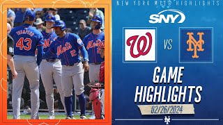 Luisangel Acuña gets two hits Trayce Thompson smashes grand slam  Mets Highlights  SNY [upl. by Sheedy]