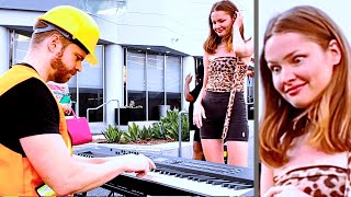 Unreal Piano Surprise by Worker Stops EVERYONE In Their Tracks 😮🤯 [upl. by Ym]