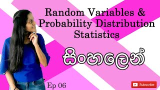 Random Variables amp Probability Distribution  සිංහල [upl. by Maurilla385]