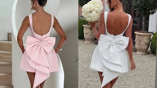 DIY DoubleLayer Bow for Dresses Easy Tutorial [upl. by Eelirol]