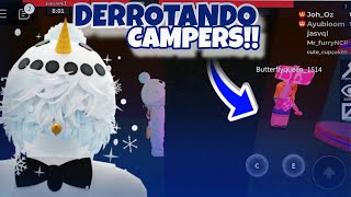 DERROTANDO CAMPERS NO MARRETÃO 😨  ROBLOX FLEE THE FACILITY [upl. by Illyes]