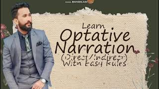 Optative Direct Indirect Speech Part 1  Change of Narration  Functional Type of Sentences  Tenses [upl. by Tory]