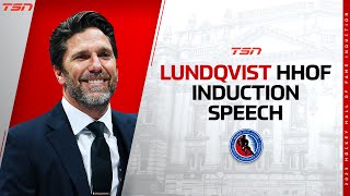 Hockey Hall of Fame Induction Speech Henrik Lundqvist [upl. by Lagasse]