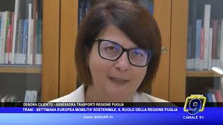 Trani  Settimana europea mobilità sostenibile il ruolo della Regione Puglia [upl. by Sidnarb]