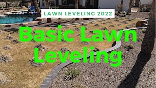 Most Basic Lawn Leveling With Sand  Lawn Care 2022 [upl. by Colver]