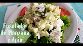 ENSALADA DE MANZANA Y APIO  RECETA DE SEMANA SANTA  ALBIÑAFE COELLO [upl. by Daahsar549]