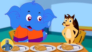 Hathi Raja Cartoon हाथी राजा Billi Karte Meow  More Popular Rhymes For Kids By Bhola Bhalu [upl. by Kellda]