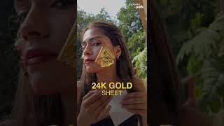 24K Gold Peel Facial shorts [upl. by Imoan]