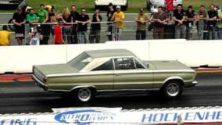 1966 Plymouth Satellite on Dragstrip 1196s [upl. by Balf]