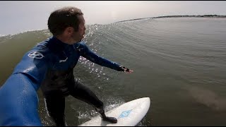 Hurricane Paulette offers perfect point break surf in New Hampshire [upl. by Sert]