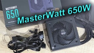 Cooler Master MasterWatt 650W  Great SemiPassive Budget PSU [upl. by Cigam]