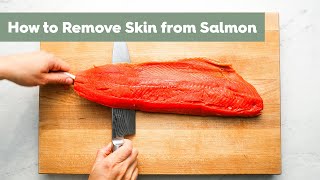 How to Remove Skin from Salmon [upl. by Nai]