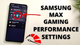 Samsung Max Gaming Performance Settings  Samsung Game Booster Feature  Priority Mode Full Details [upl. by Atiana]