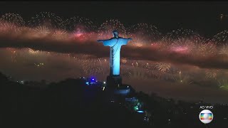 Full HD Contagem regressiva e queima de fogos em Copacabana Rede Globo  Réveillon 20172018 [upl. by Allebram]