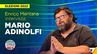 Elezioni 2022  Enrico Mentana intervista Mario Adinolfi di Alternativa per lItalia [upl. by Las]