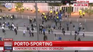 Casuals do Sporting invadem Estádio do Dragão  VERGONHA [upl. by Suoicserp609]