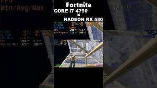 CORE i7 4790×RX 580 8gb Fortnite Performance mode [upl. by Gabriello]