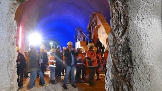 Durchschlag Albabstiegstunnel Feier in Ulm [upl. by Rebmak735]