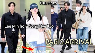 Paris Arrival Lee Min ho And Song Hye Kyo Arrived Paris For Their New Drama Shooting [upl. by Eynenihc931]