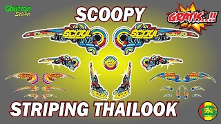 Striping Scoopy Thailook Siap Cetak  Free download file format corel draw [upl. by Griswold524]