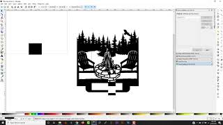 Trace bitmap in inkscape Change name on monogram in inkscape [upl. by Inaboy188]