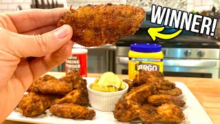 SUPER Crispy Wings With One SECRET Ingredient  Crispy Chicken Wing Recipe [upl. by Anivlac759]