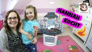 KOCHEN IN DER KINDERKÜCHE 🍽 Hannah bekocht Baby Born Sister und ihre Mama  Smoby Toys [upl. by Euqinue]