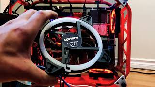 RGB UpHere 120mm case fan light demo [upl. by Nosna]