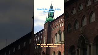 Stockholm City Hall Stockholm sweden love thenobelprize europe [upl. by Etteuqal]