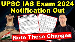 UPSC IAS Exam 2024 Notification Out  Note These Changes  Important Highlights  Gaurav Kaushal [upl. by Nilyac]