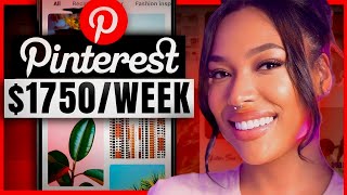 Make 1750 Per WEEK With Pinterest Affiliate Marketing Beginners Guide [upl. by Sully671]