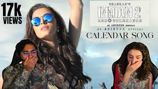 Indian 2  Calendar Song Lyric Video  French amp Indian React [upl. by Yllus]