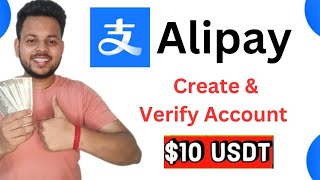 Create Alipay Account in India  Earn Money From Smart Phone in 2024  Fully Kyc Verify [upl. by Donna304]