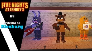 I built the fnaf 1 in bloxburg yes they are not decals fnaf [upl. by Kristel]