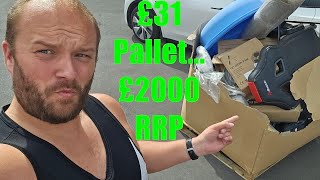 Pallet Hunting  I Bought a Huge Costco Returns Pallet for £31 Stupidly Expensive Hidden Item [upl. by Ardnauq]