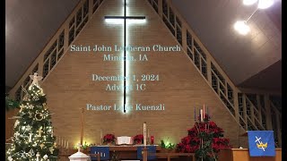 December 8 2024  Advent 2C  St John Lutheran Church Mineola IA [upl. by Woodson]